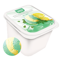 «MOROZPRODUCT» mint-lemon with a layer of creamy sherbet in ditches